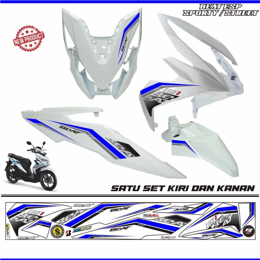 VARIASI MOTOR Striping variasi motor beat esp 2017/ stiker motor beat street 2018/ striping beat spo