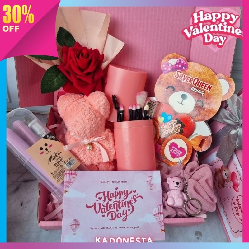 

Hadiah Anniversary Valentine Lebaran Idul Fitri Kekinian / Kado Valentine Set Make Up / Hampers Cewek Romantis Set Catokan / Valentine Giftbox ( RIRI )