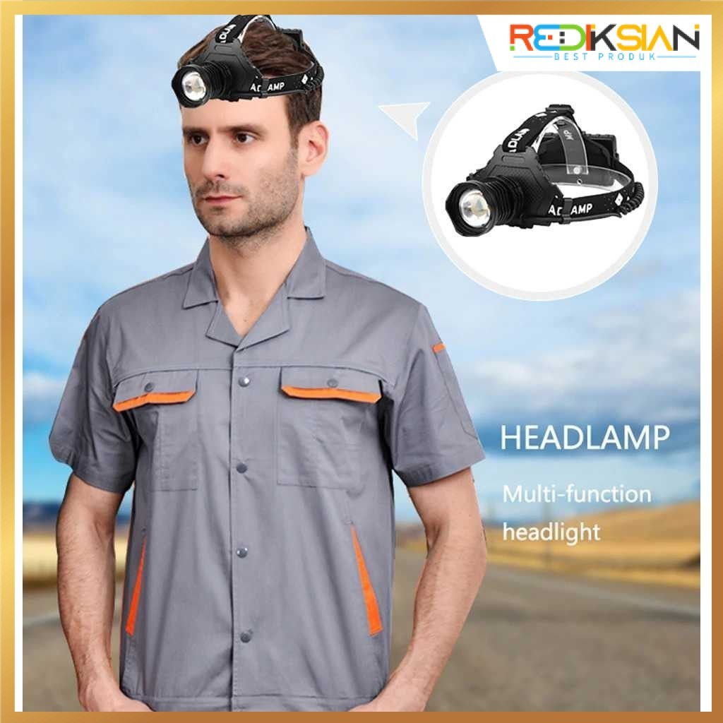 Senter Lampu Kepala| Senter Headlamp LED XHP70 1000 Lumens