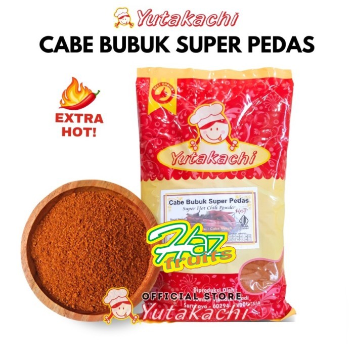 

Cabe Bubuk Super Pedas Yutakachi Super Hot Chilli Powder - 100 Gram