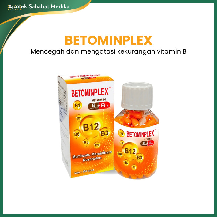 Vit. Betominplex B+B12 Vitamin B Complex 100 TAB
