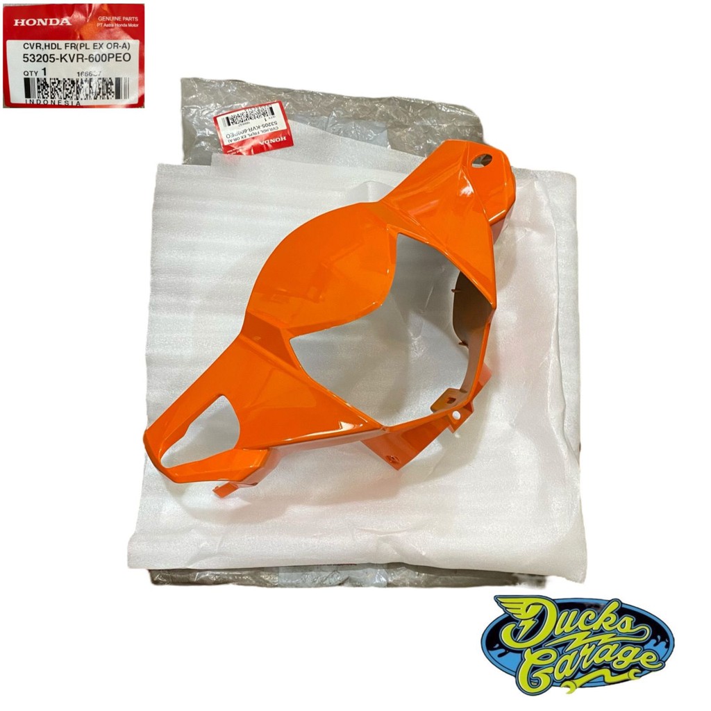 53205-KVR-600PEO Batok Totok Kepala Depan Honda Revo 100 Old Lama Orange Original
