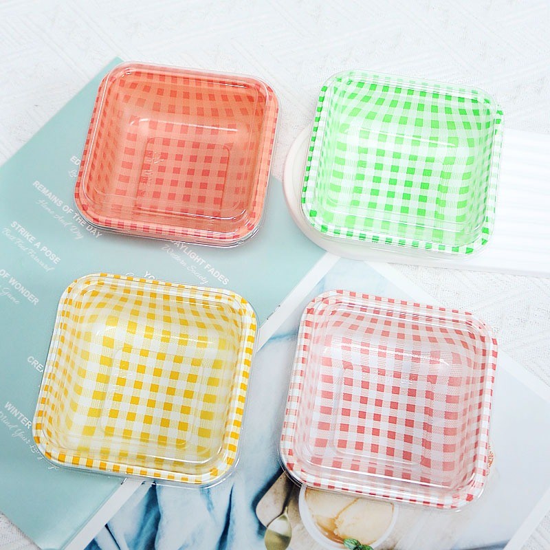 10PCS Mika Dessert Box / KOTAK Makanan Mika isi 10 Pcs / 10 pcs Korean Dessert Box Cake Premium / Ko