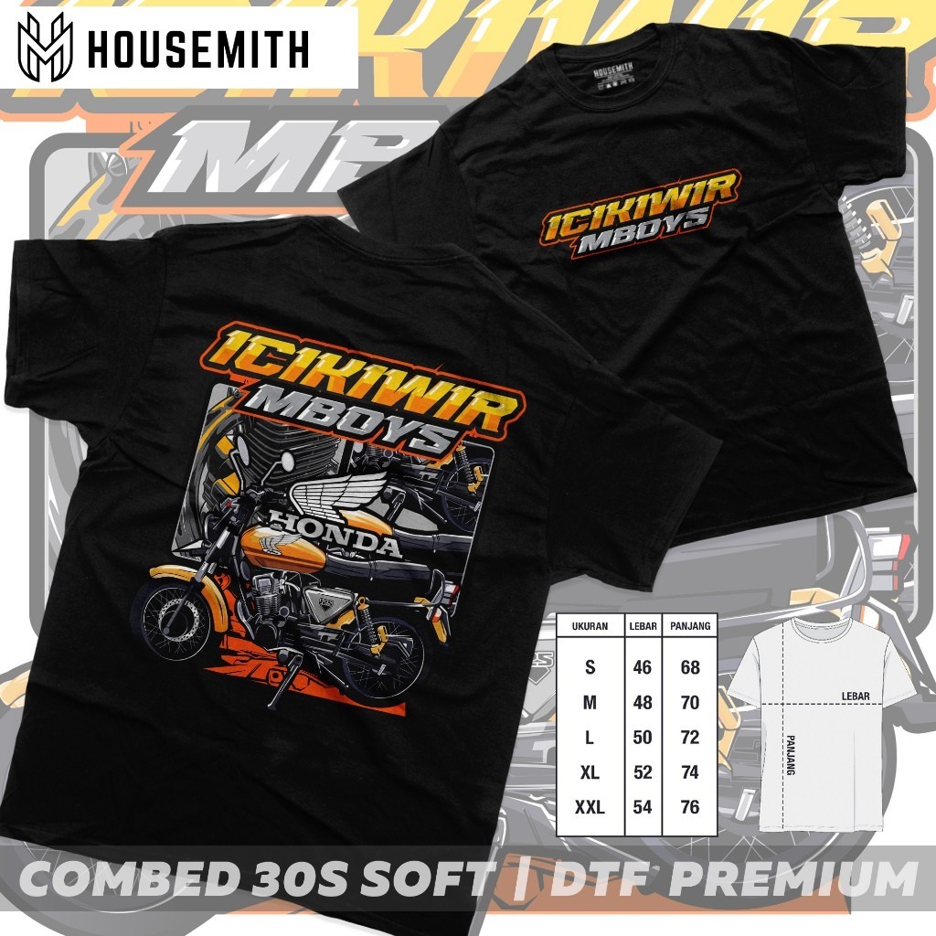 Favorite Custom  - Kaos Racing Dewasa ICIKIWIR BOYS Pria Wanita Motor Drag - Baju Distro Pria Wanita