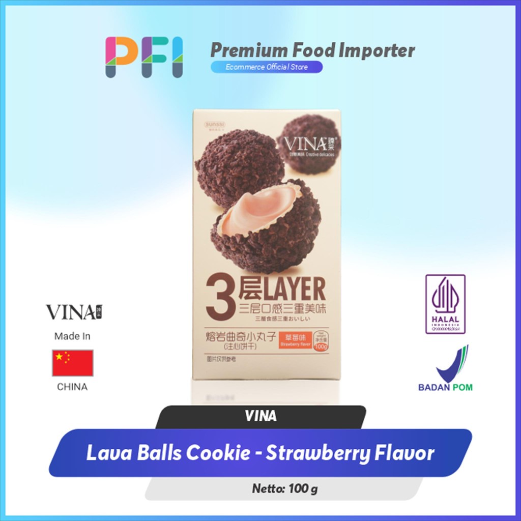 

Franzzi Vina Lava Cookie Balls - Strawberry 100g