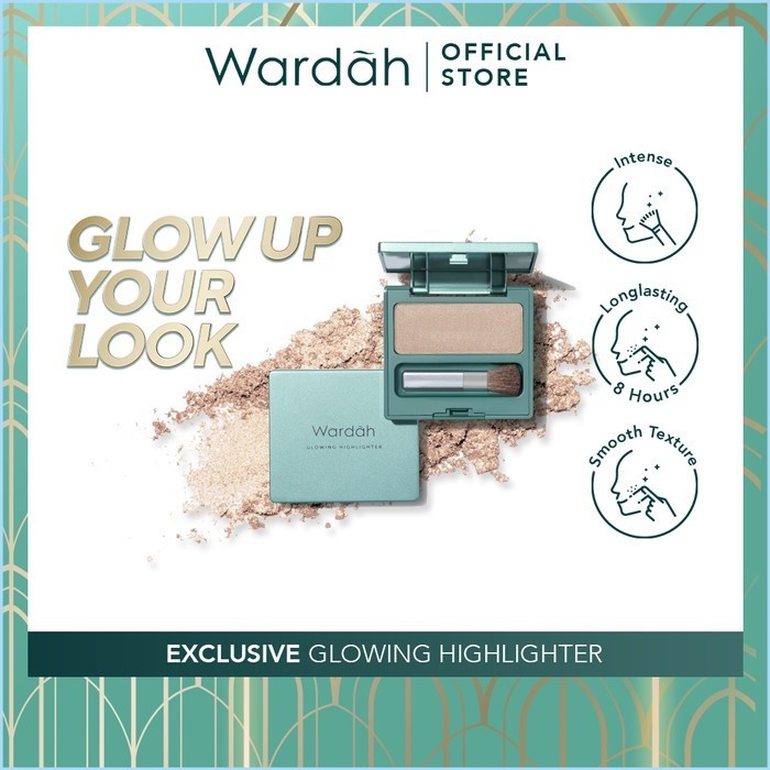 BEAUTYLAND WARDAH EXCLUSIVE GLOWING HIGHLIGHTER SHIMMER MAKEUP WAJAH