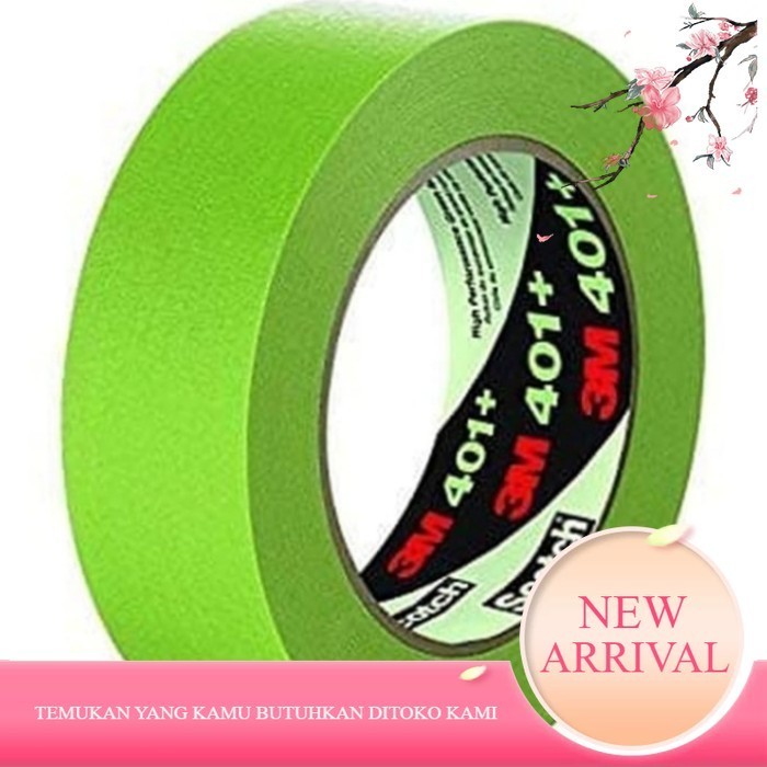 

3M 401 Masking Tape hijau - 3M 223 - Lakban Kertas 3M High Green 15mm