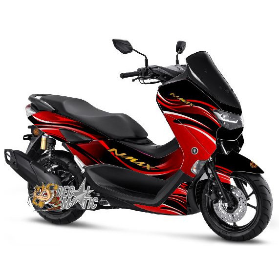 Decal Sticker Full body Motor Yamaha Nmax Old 2015-2019 N Max New 2020-2023 Grafis Merah 7