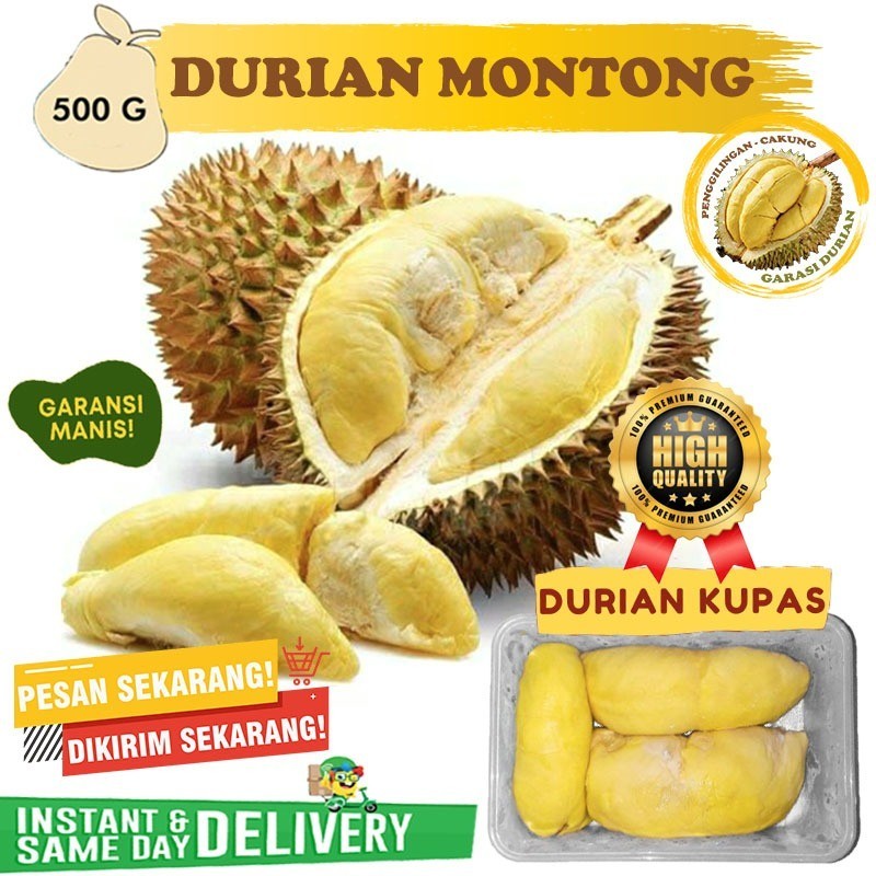 

Durian Montong - Duren kupas Monthong 500gr