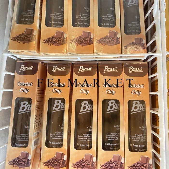 

Brasil Es Coklat Chip / Es Susu Dengan Coklat / Pcs