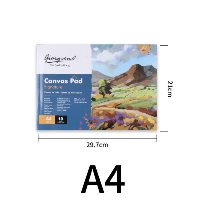 

PROMO!! -Giorgione Canvas Sketchbook Acrylic Oil Pad / Buku Gambar Kanvas Lukis - A5, Acrylic