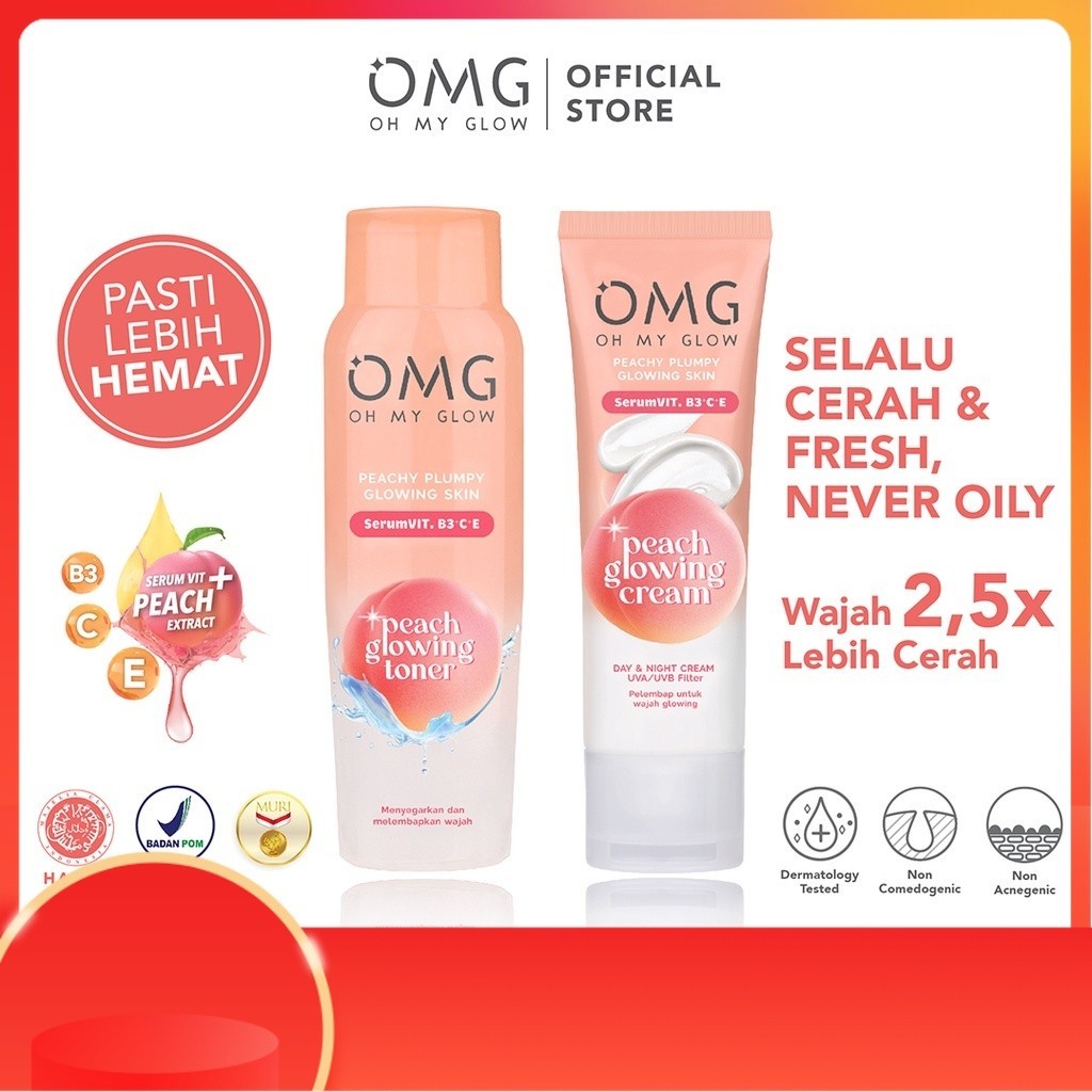 SKINCARE OMG Skincare Paket Duo (Toner & Cream)