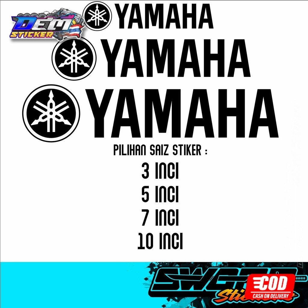 LOGO YAMAHA STIKER / STICKER YAMAHA / STIKER MOTOR