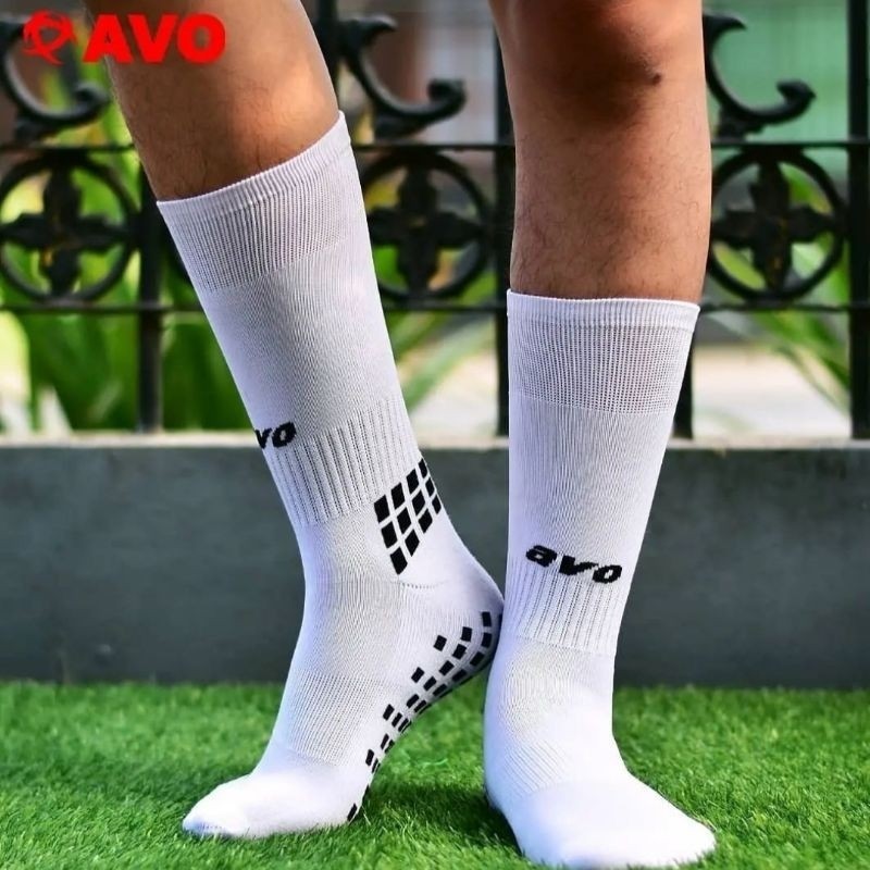 Kaos Kaki Bola Futsal Anti Slip Panjang Sebetis Original Avo seri R9 Sport