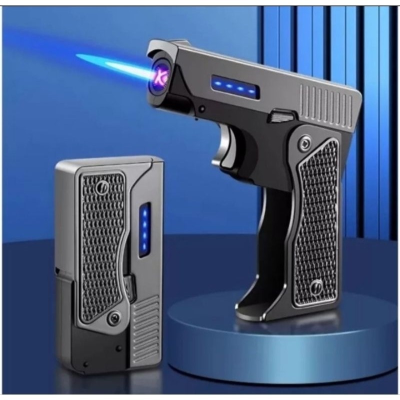 cso Fullset Box Exclusive Korek Api Gas Bara Troch Pistol Electrik Bisa Lipat