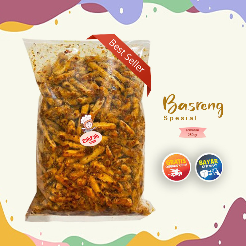 

Zahrah Foods - Basreng Spesial / Pedas 250 / Camilan Basreng Gurih dan Kriuk Daun Jeruk