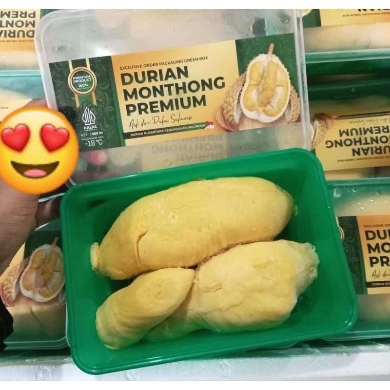 

Durian Montong Premium asli Parigi Green Box durian kupas frozen 500g