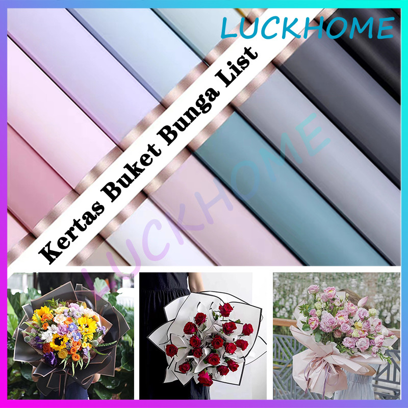 

20 Lembar Kertas Buket Bunga List 58X58CM Cellophane Florist Buket Snack Gold Kertas Buket Bunga Cellophane Florist Gold Flower Wrapping Paper Cellophane