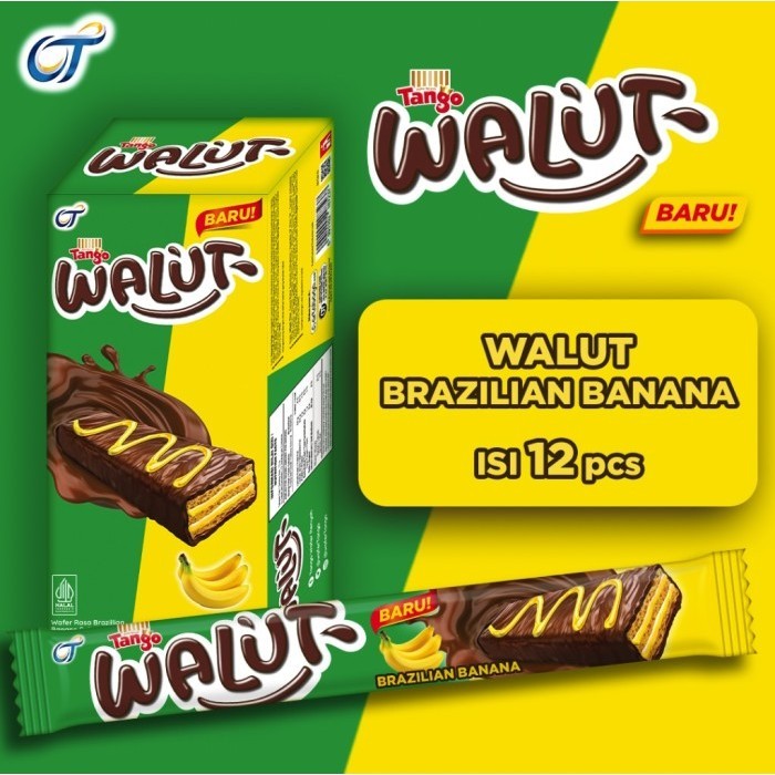 

Wafer Tango Walut Brazilian Banana 15GR / Wafer / Banana / Pisang / OT