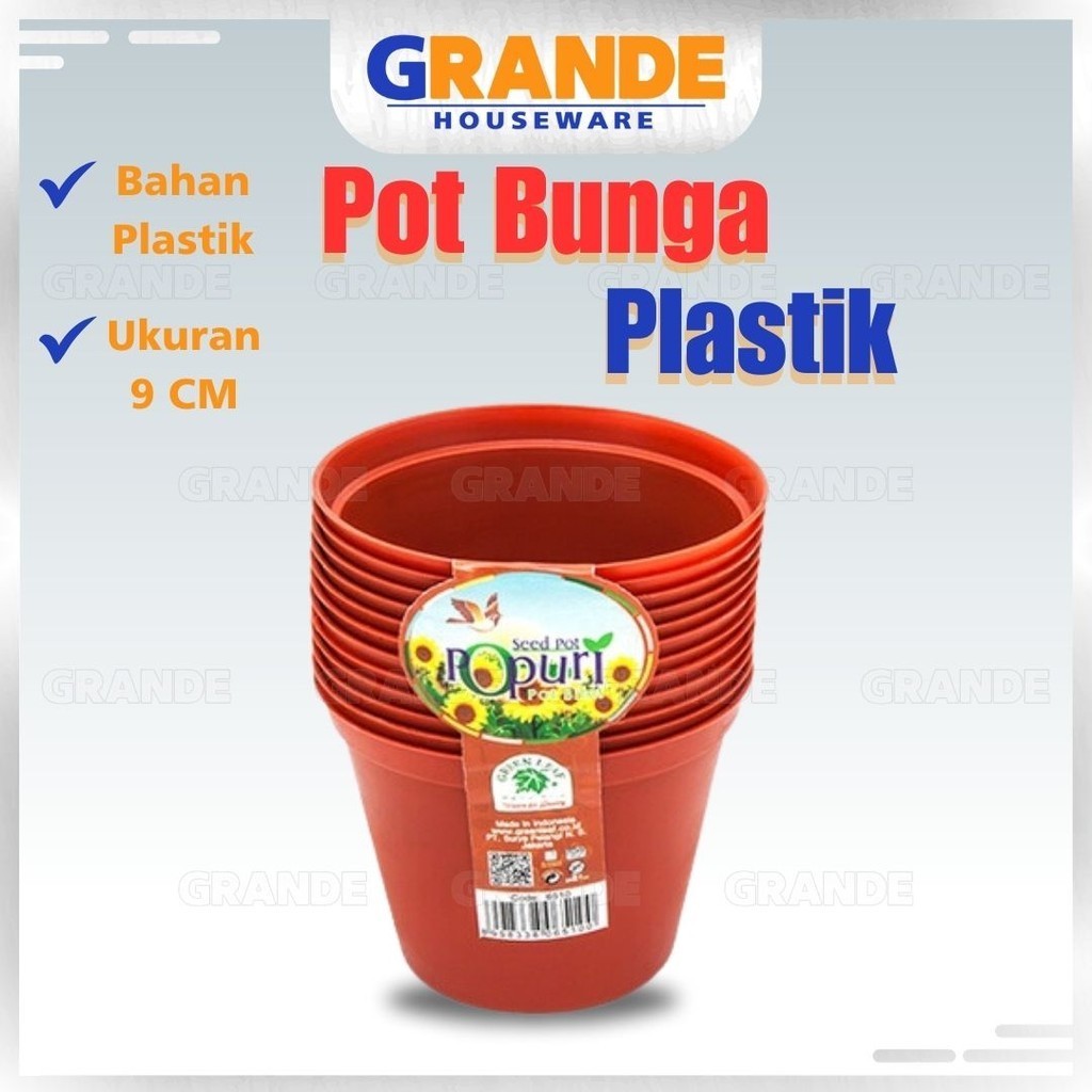 Pot Bibit Plastik Pot Bunga Kecil Pot Bunga Plastik