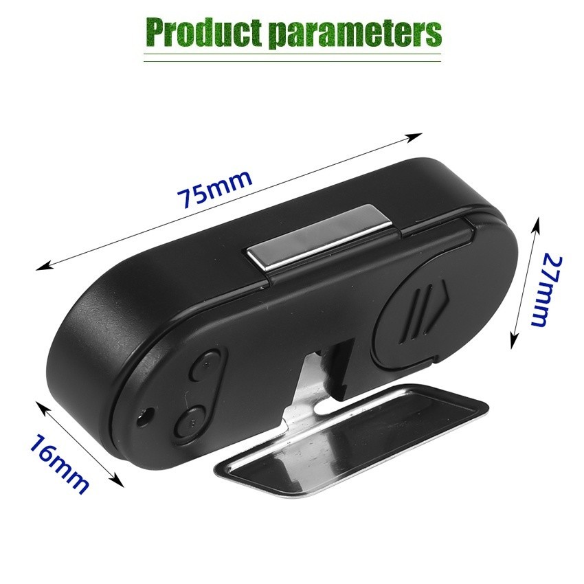 Jam Digital LED mobil Blacklight Biru Dengan Termometer Untuk Dashboard Mobil SUV Universal