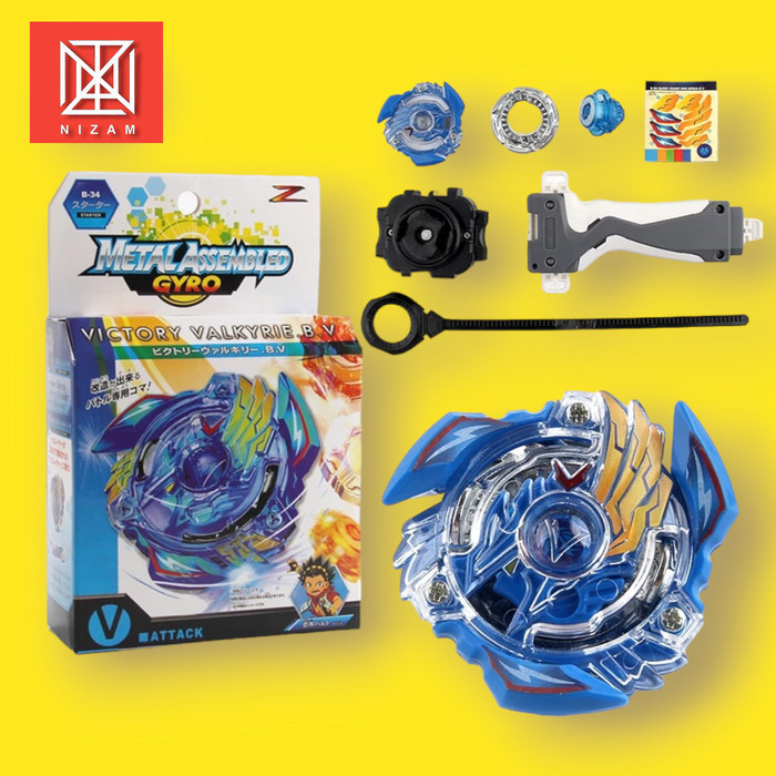 mainan gangsing beyblade burst - Biru