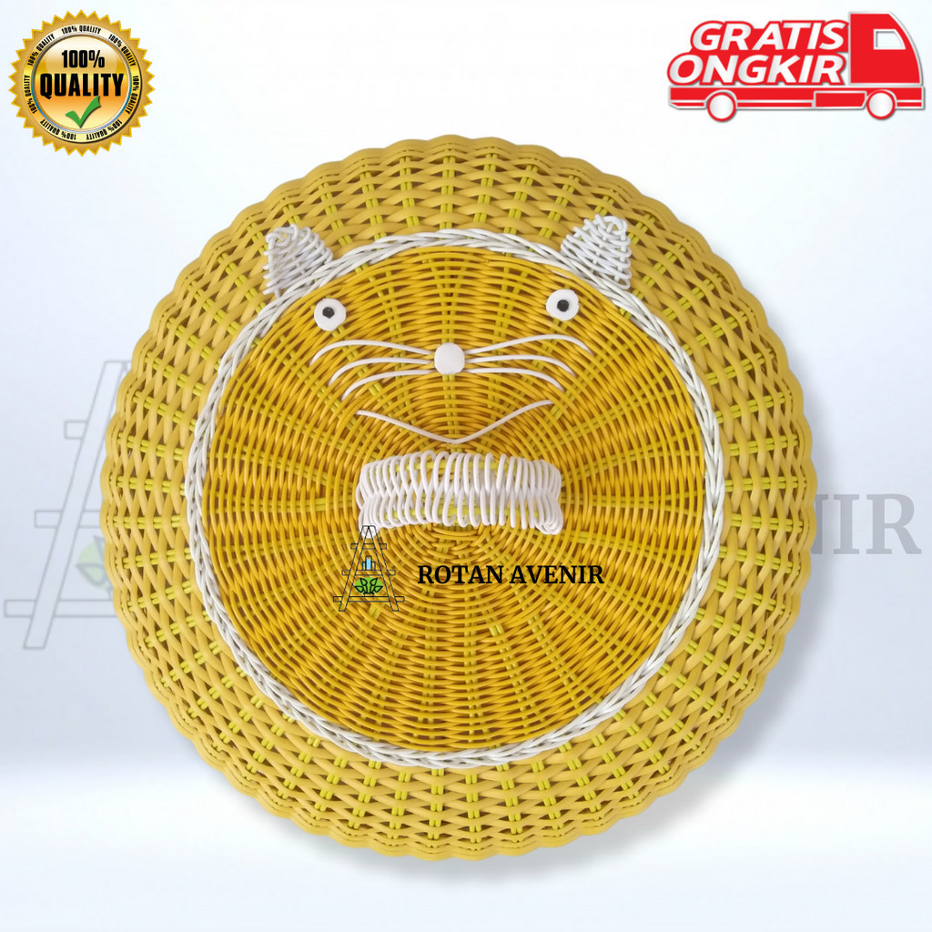 Tudung Saji Karakter Rotan Sintetis