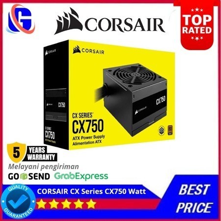 CORSAIR CX Series CX750 – 750 Watt 80 PLUS Bronze ATX Power Supply