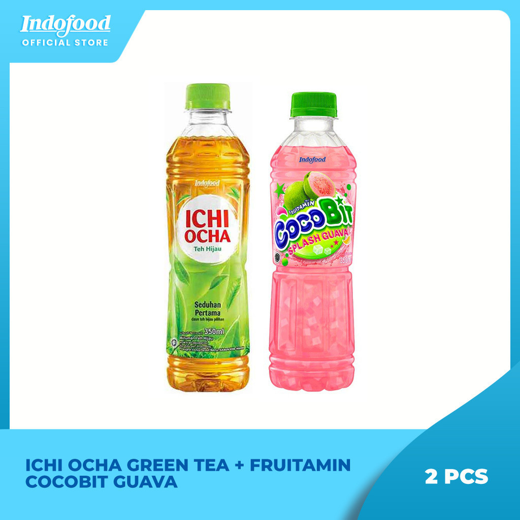 

Ichi Ocha Green Tea + Fruitamin Cocobit Guava