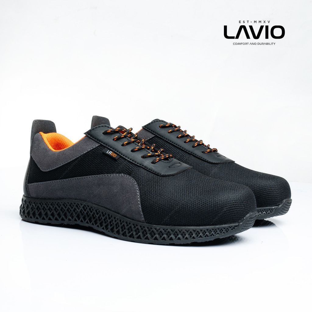 LAVIO Sepatu Pria Keren 2024 Lavio Sneakers Gritz Safety Ujung Besi SEPATU SAFETY UJUNG BESI