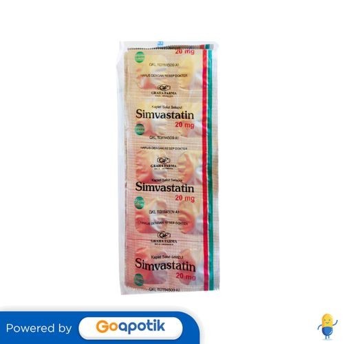 Simvastatin Graha 20 Mg Strip 10 Kaplet