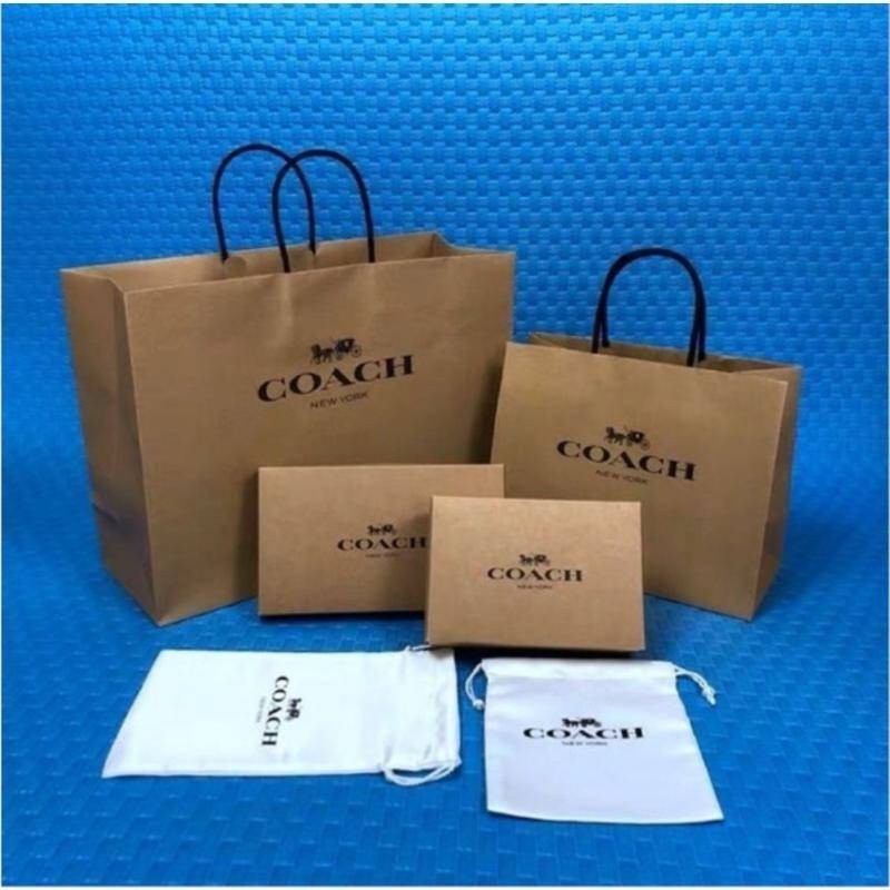 

Coach Paperbag Box Giftbag Accessories Bag (WRAP WITH CARE & Card Box)