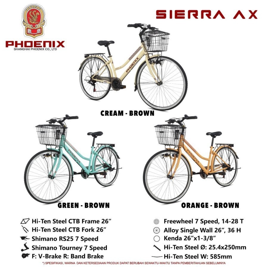 SEPEDA MINI 26" PHOENIX SIERA AX