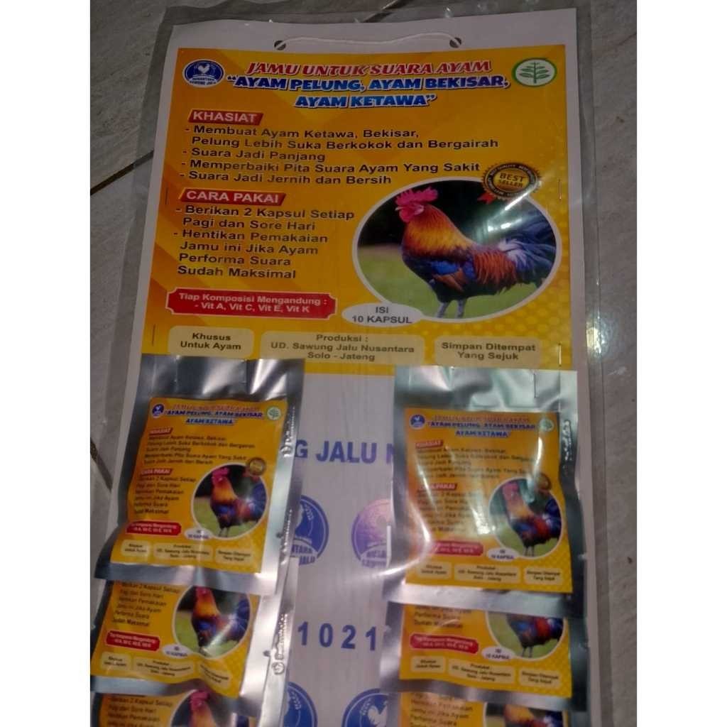 JUAL AYAM PELUNG BEKISAR KETAWA 1 SACHET SAWUNG JALU VITAMIN JAMU HERBAL AYAM KETAWA BEKISAR SEMANTI