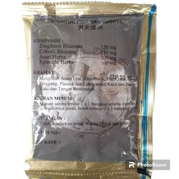 Wantong Cair Pegal Linu Asam Urat Pegal Pegal isi 6 pcs