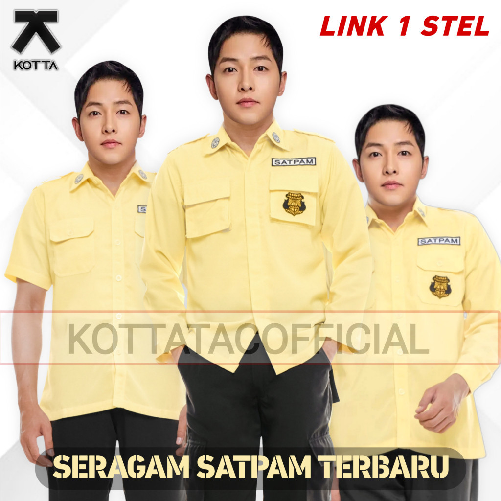 COD BAJU SERAGAM SETELAN PDL SATPAM KREM SERAGAM PDH SUS SATPAM CREAM SATU SET STEL TERBARU