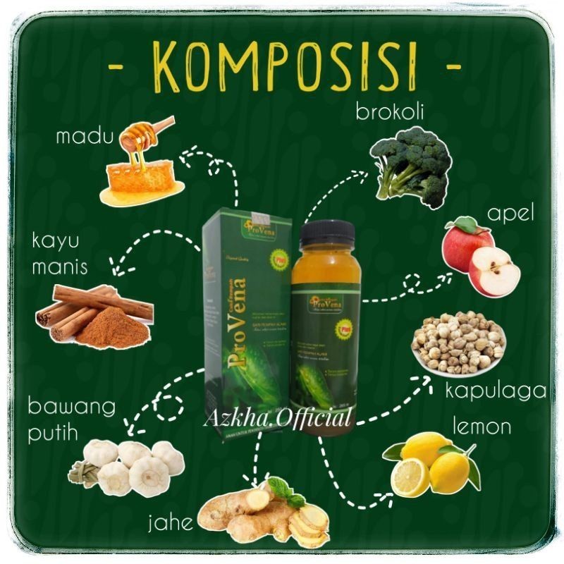 PROVENA MADU SAYUR CUKA REMPAH SOLUSI KOLESTEROL DIABET STROKE DLL