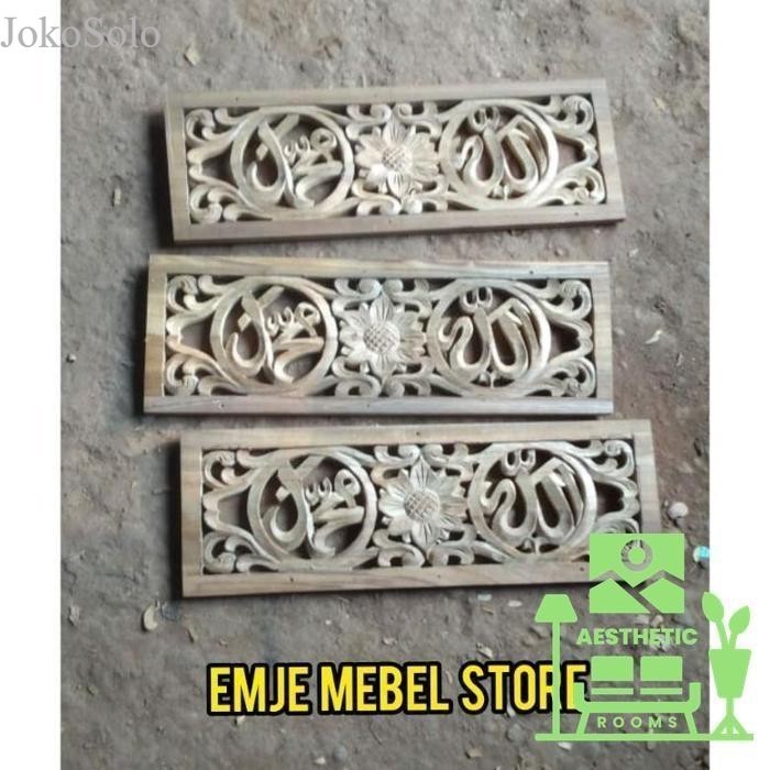 

ukiran jati hiasan dinding kayu solid dekorasi ukir tempel Terjangkau murah