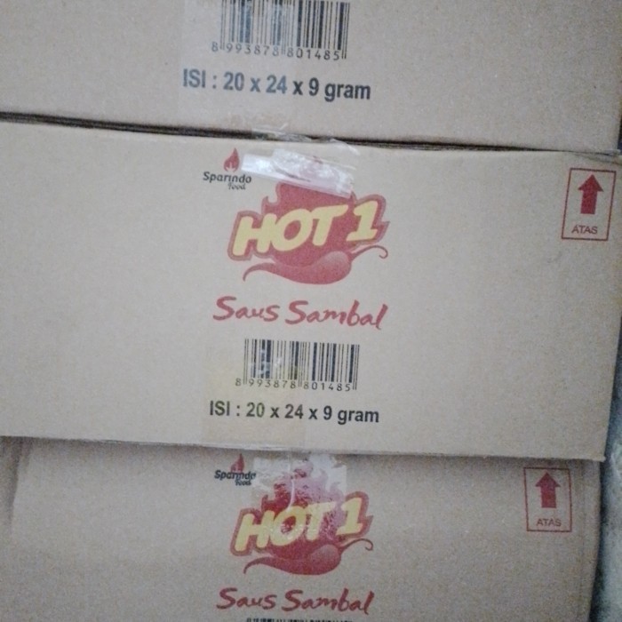 

Hot 1 Saos sambal stik Sachet isi 20 pck/Karton