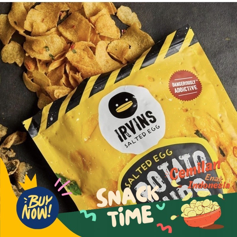 

PROMO SPESIAL IRVINS Salted Egg Potato Chips Small (95 gr)