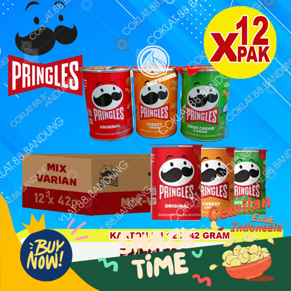 

Special Diskon PRINGLES MINI 1 DUS ISI 12 PCS X 42GR, PRINGLES 42 GRAM 1 KARTON KERIPIK KENTANG POTATO CRISPS