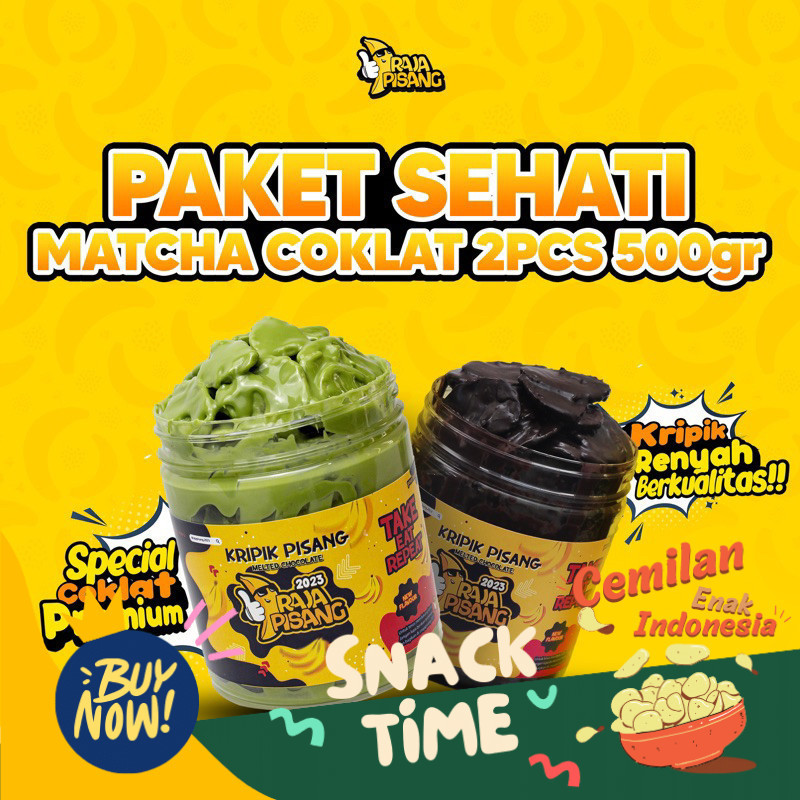 

Special Diskon Paket Sejoli Isi 2 Toples Kripik Pisang mix Coklat matcha Greentea Lumer snack Cemilan bananachips