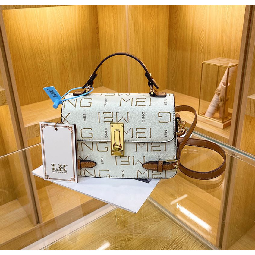 Tas Selempang LK FASHION Kulit Wanita Tas Messenger Cewek Free Sertifikat NJ222