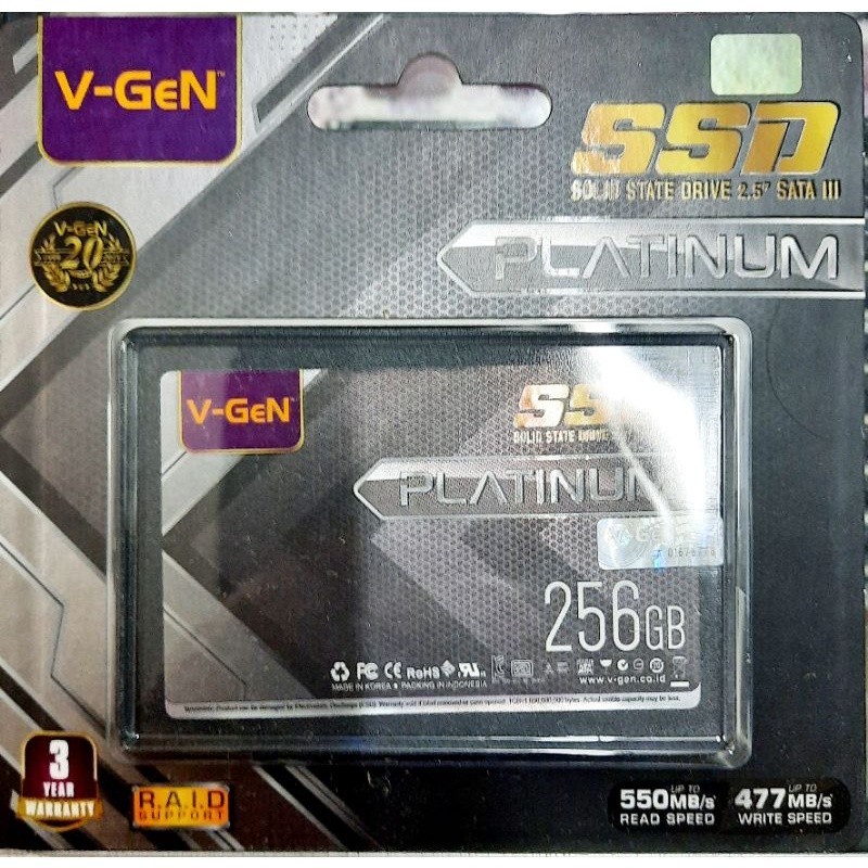 SSD / Solid State Drive Vgen 2.5 128 GB/ 256 GB / 512 GB Sata 3 Garansi 3 Tahun
