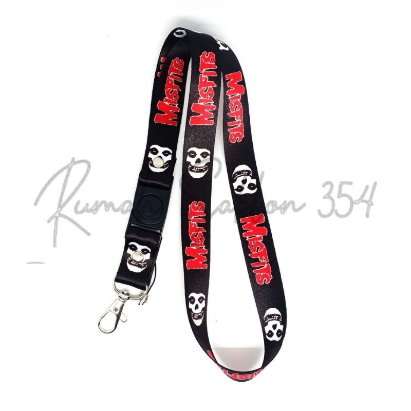 

MISFITS LANYARD FREE ORING GANTUNGAN HANDPHONE TALI ID CARD NAME TAG