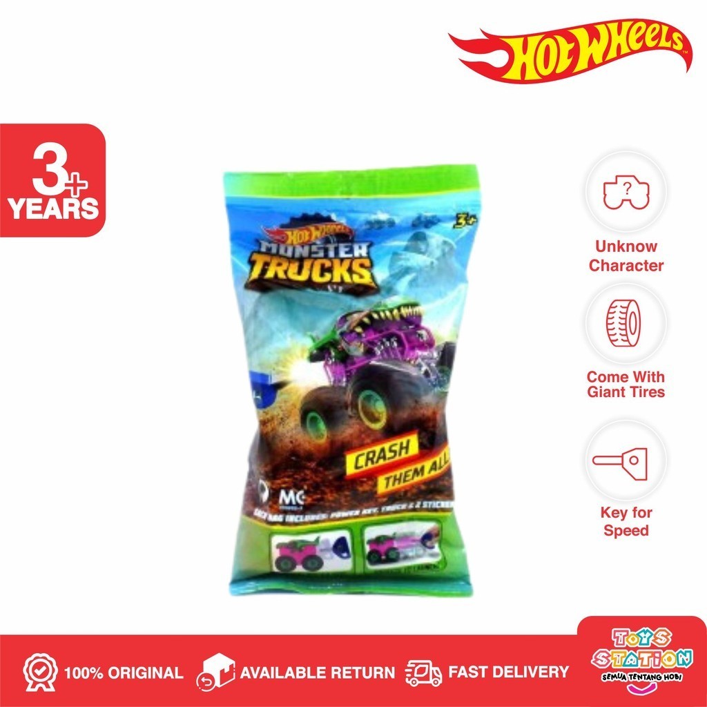 Hot Wheels Monster Trucks Mini Blind Bag - Toyzstatioon