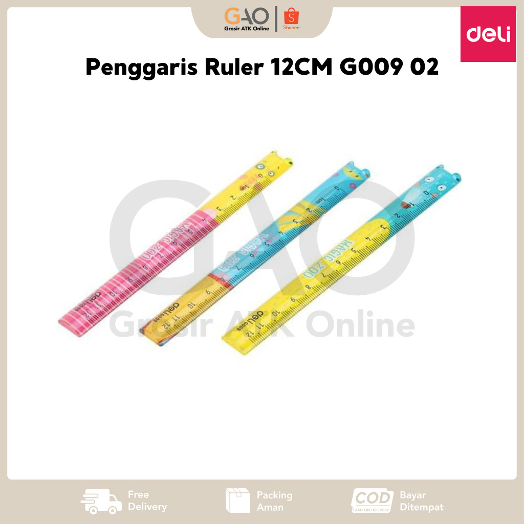 

Penggaris Ruler 12CM Deli G009 02