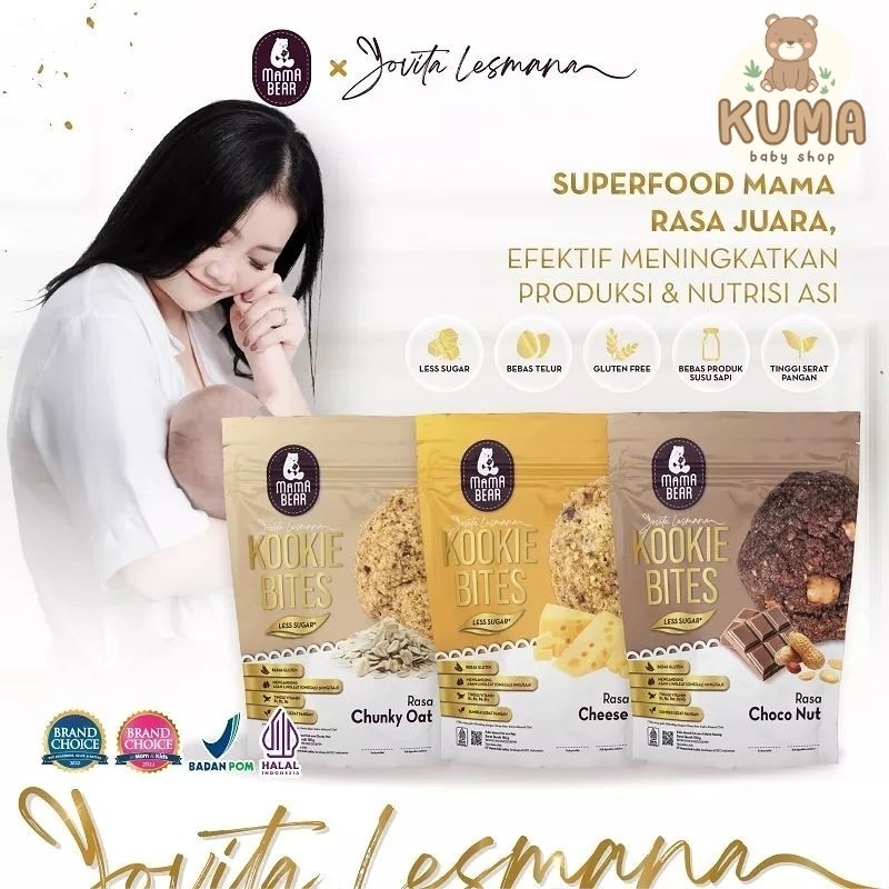 Mamabear Kookie Bites Mama Bear Cookies Pelancar Asi Kukis Almond Oat Mamabear