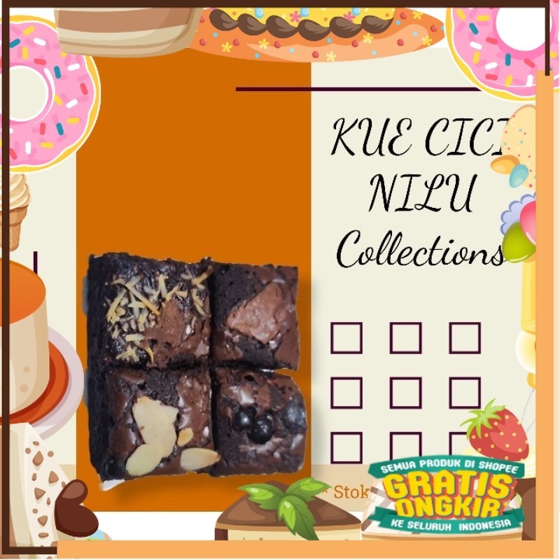 

Grosir Brownies Mini Kecil 8x8cm Harga MUNGIL Selera UNYIL Butter Panggang/ King J Snack