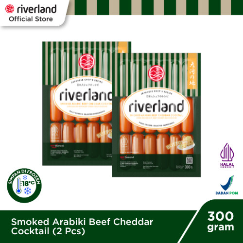 

Riverland Smoked Arabiki Beef Cheddar Cocktail 300 Gr [Isi 2 Pcs]